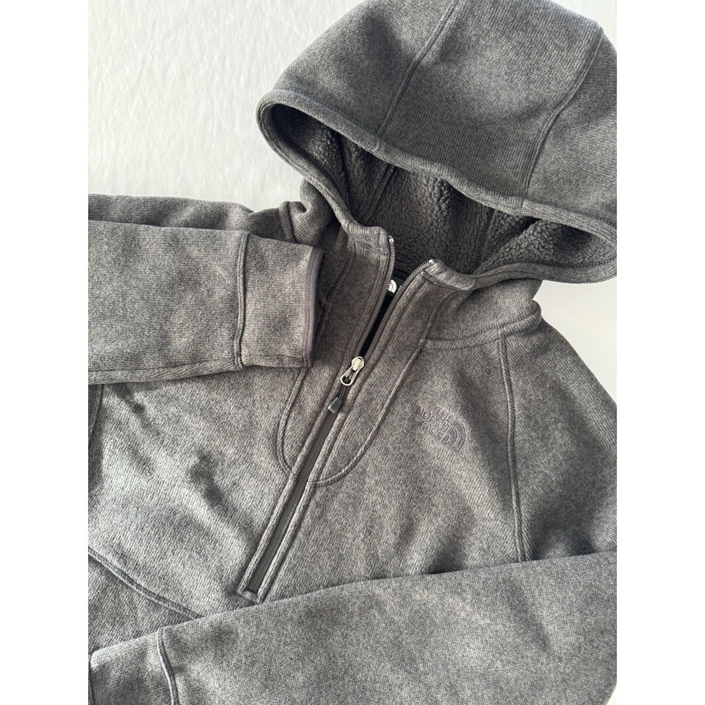 THE NORTH FACE Women's 1/2‎ Zip Fleece Lined Hooded Sweatshirt/ Jacket Size M